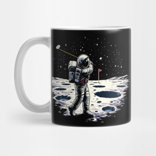 Golf Novelty Funny Astronaut Golfing Funny Golf Mug